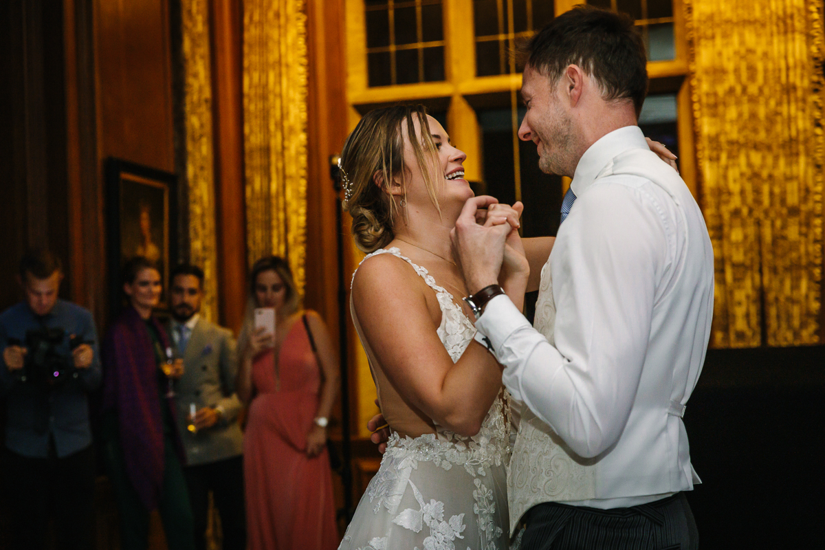 cowdray_house wedding first dance bride groom couple authentic natural unposed wedding photography west_sussex award_winning photographer