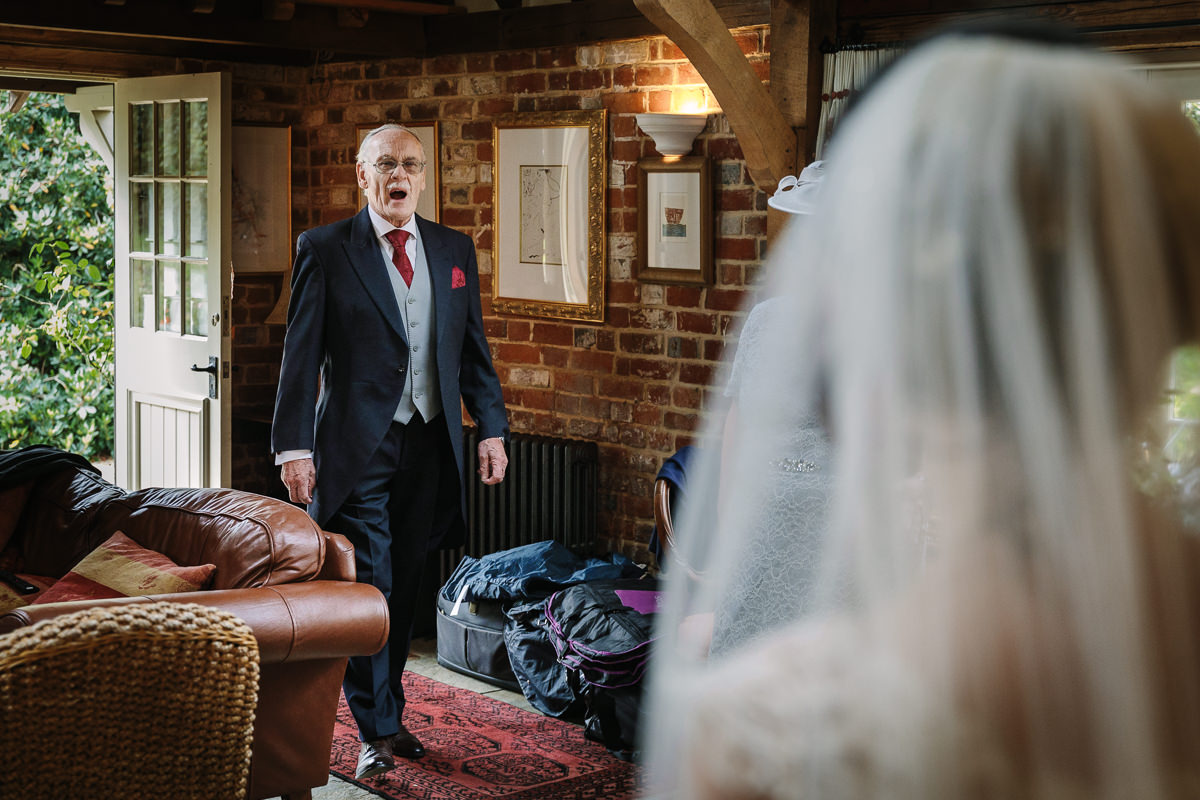 bridal wedding day prep logmore_farm dorking bridesmaids father_of_the_bride wedding dress natural authentic documentary wedding photography photographer guildford surrey and horsham west_sussex