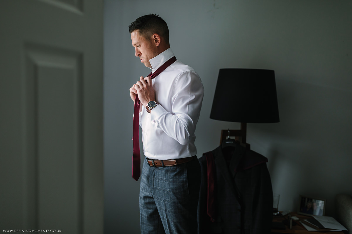 groom prep natural authentic documentary wedding photography photographer surrey sussex