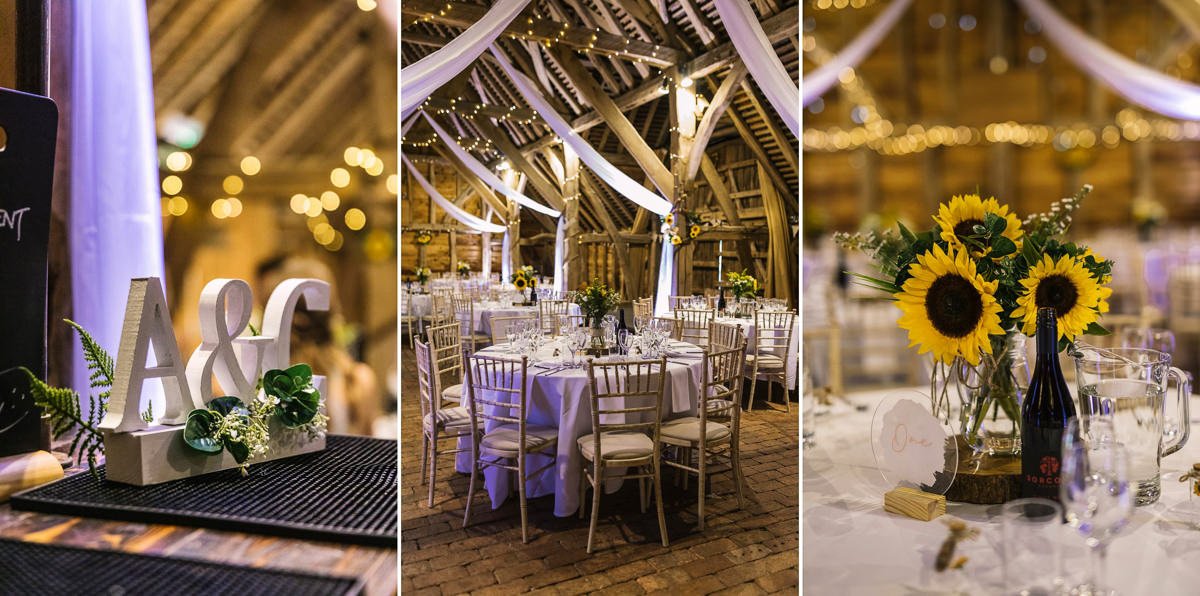 wedding breakfast barn at same_sex gay wedding at gildings_barns with natural unposed candid photography by LGBTQ friendly wedding photographer surrey sussex